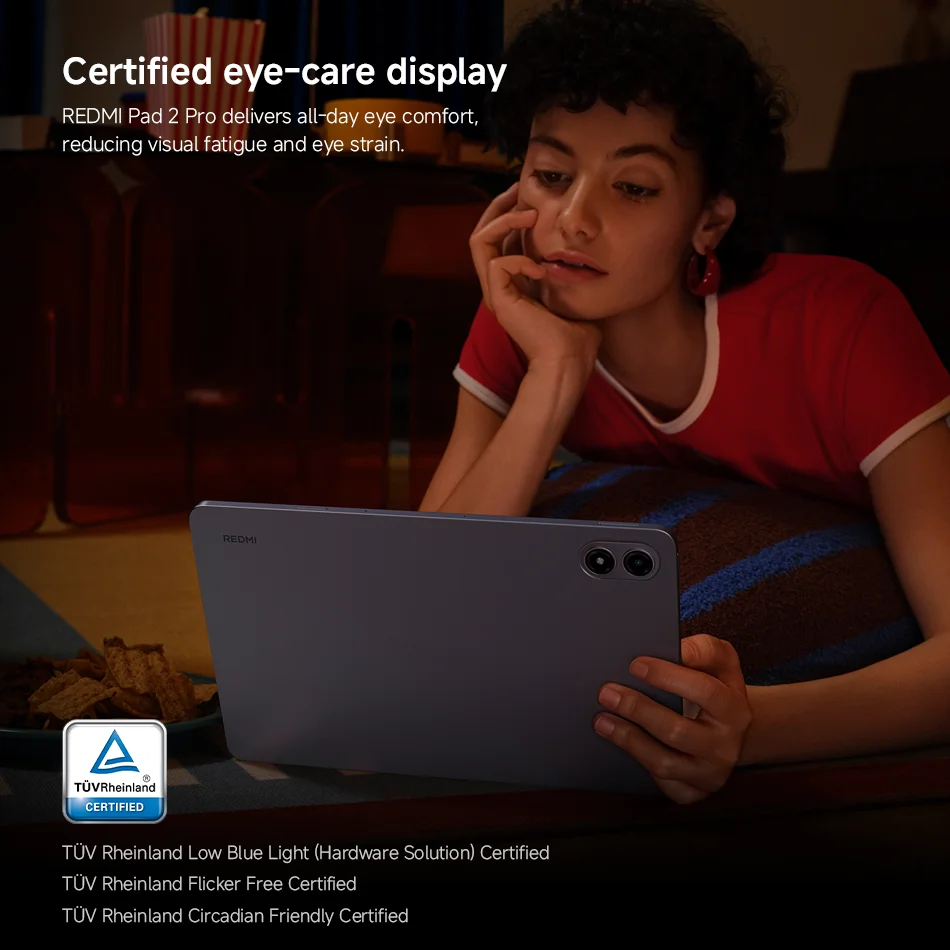 GLOBAL VERSION XIAOMI REDMI PAD 2 PRO SNAPDRAGON 7S GEN 4 12.1"2.5K 120HZ شاشة 8MP كاميرا 12000MAH بطارية MI WIFI TABLET PC (باللغة الإنجليزية)