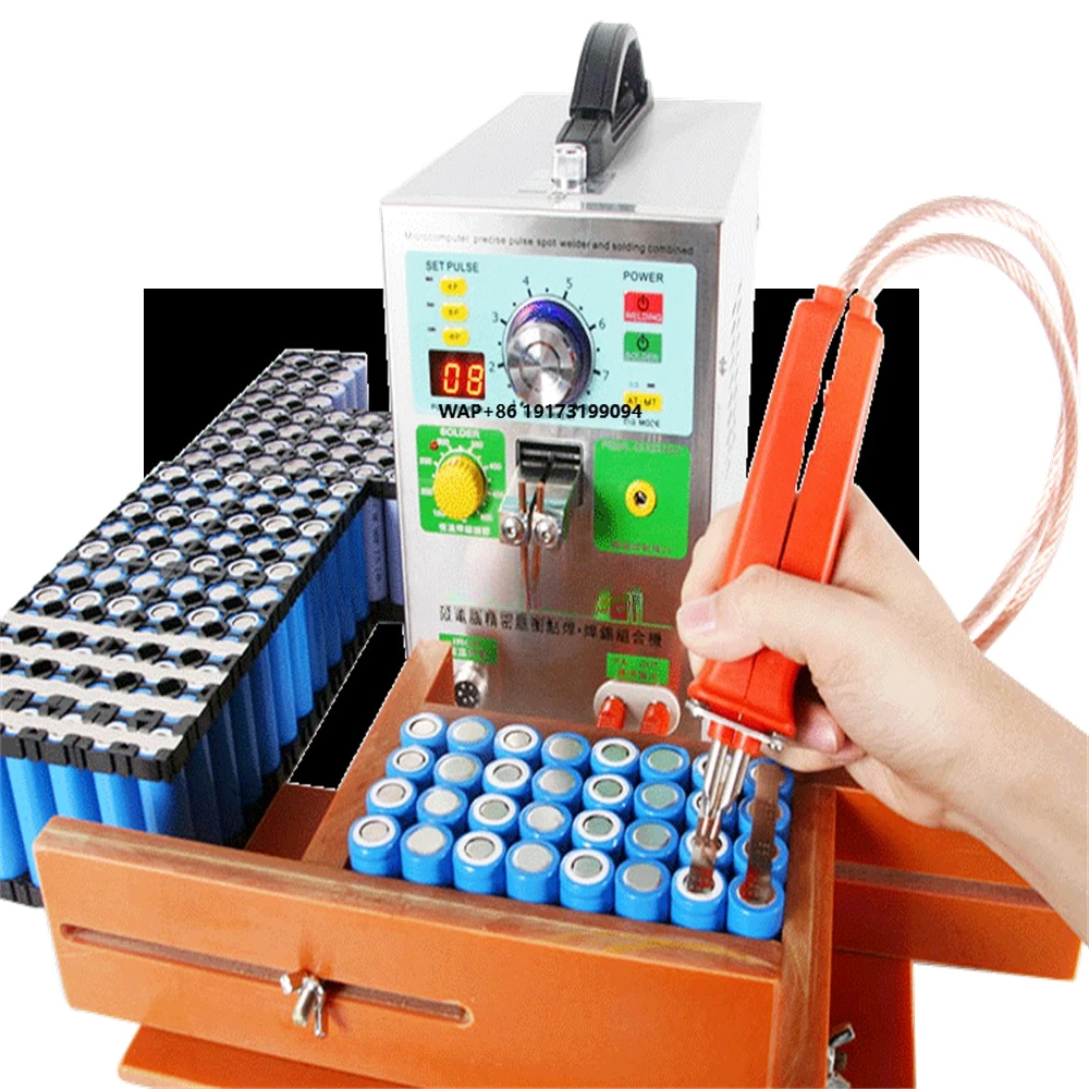 4 في 1 220 فولت 709AD + بطارية نبضية لحام البقعة لآلة لحام حزمة بطارية 18650 مع قلم لحام #2