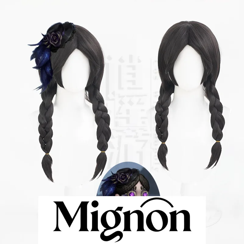 

Identity V Toy Merchant Hidden Косплей Парик Пушистая Челка Twin Tails Косы Подарок на Хэллоуин