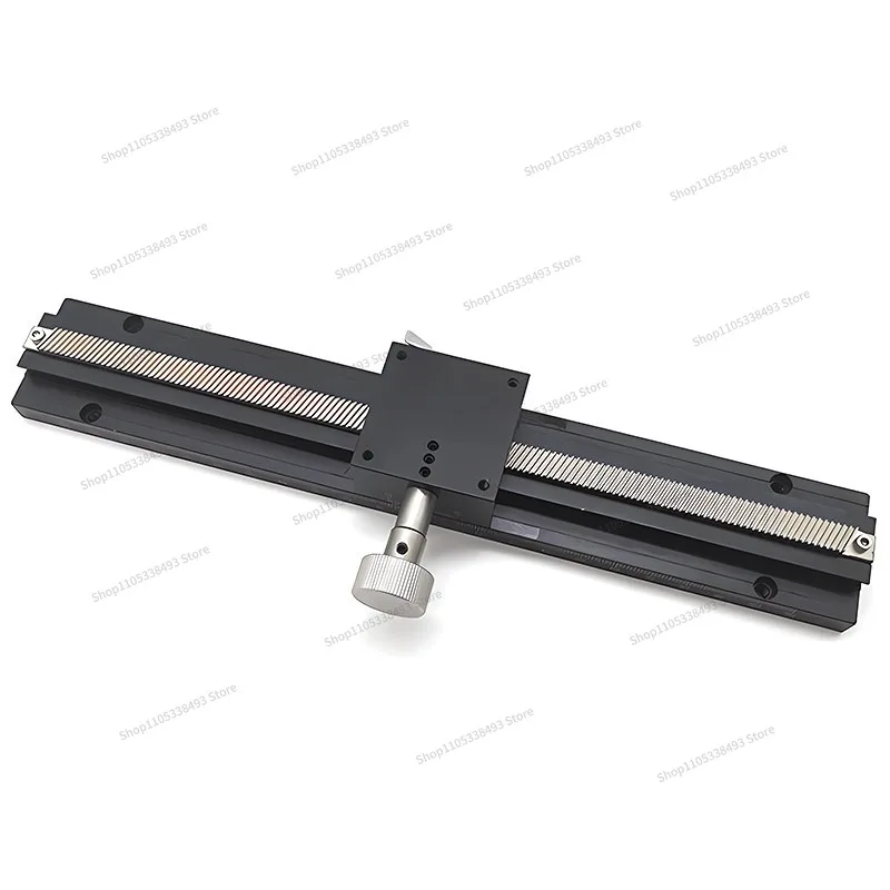 For Dovetail Slot Slide LWX60 Linear Rack XY Axis Cross Manual Optical Displacement, Hand Slide