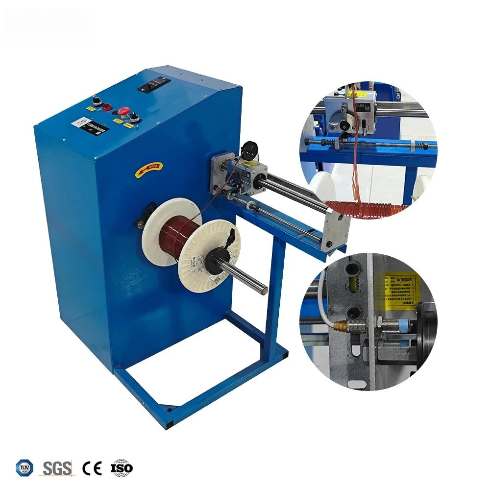 

QP400 Cable Winder Machine 0.8-20mm Copper Aluminium Wire Rewinding Machine 400mm Spool Steel Wire Take-up Machine