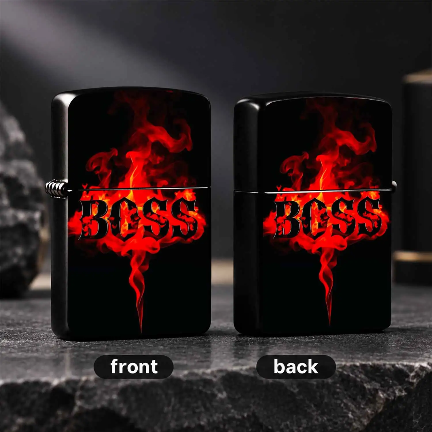 Stylish Cool Flame Themed Lighter, Windproof Exquisite High-Grade Igniter, Portable Practical Accessory For Outdoor Camping, Candle Lighting, Home Daily Use, Thoughtful Creative Holiday Gift For Friends Colleagues, Multi-Scenario Available
