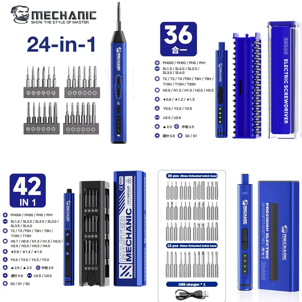 

МЕХАНИЧЕСКАЯ электрическая отвертка ES240/ES360/ES420/ES480 с ручным автоматическим переключением для ремонта мобильных телефонов, разборки, ручной инструмент