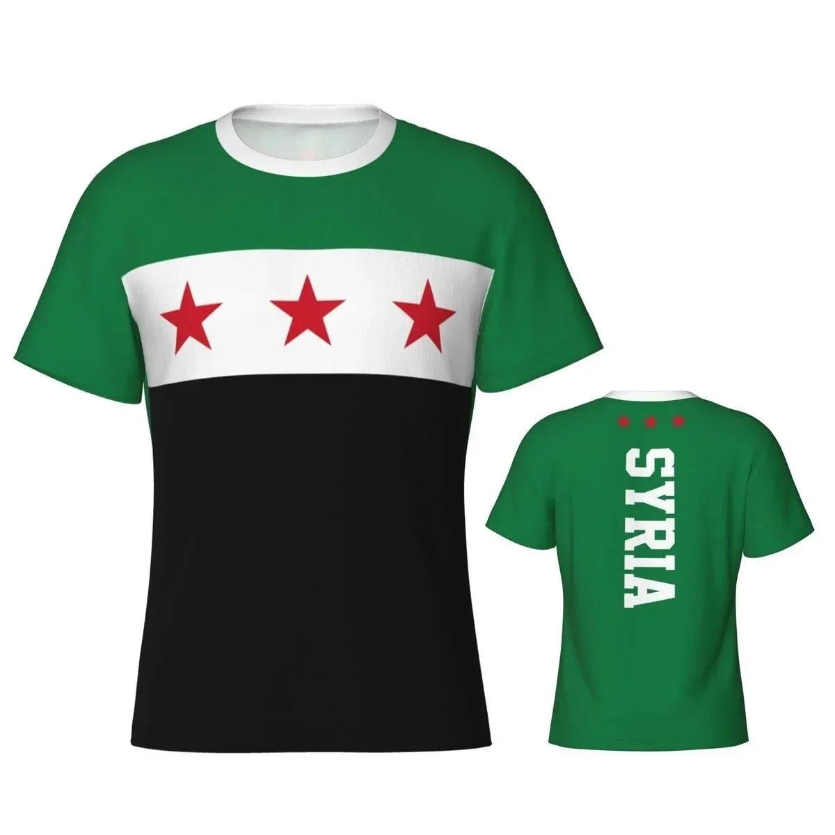 Nuevos modelos, camiseta con estampado 3D de la bandera de Siria, jersey de moda de Siria para hombre, Top Street, ropa transpirable cómoda para uso diario para hombre