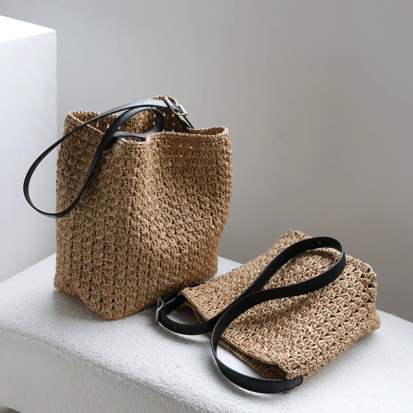 Sac seau en raphia naturel pou - Women'S Raffia Bags avis et prix