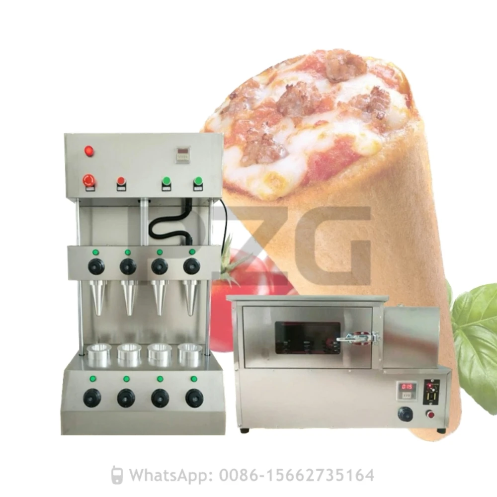 Máquina formadora de conos de Pizza eléctrica, horno rotativo comercial, escaparate de exhibición de calentamiento de conos de Pizza, 13x6cm