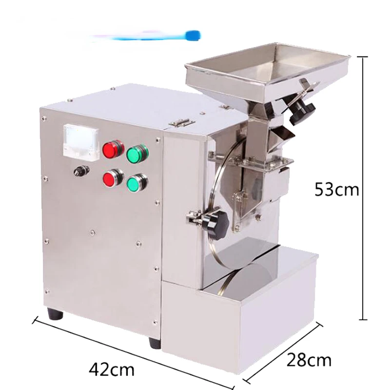 Feed Grinder Nuts Almonds Commercial Milling Fat Peanuts Sesame Seeds Beans Spices Grasso Mill Machine XL-910