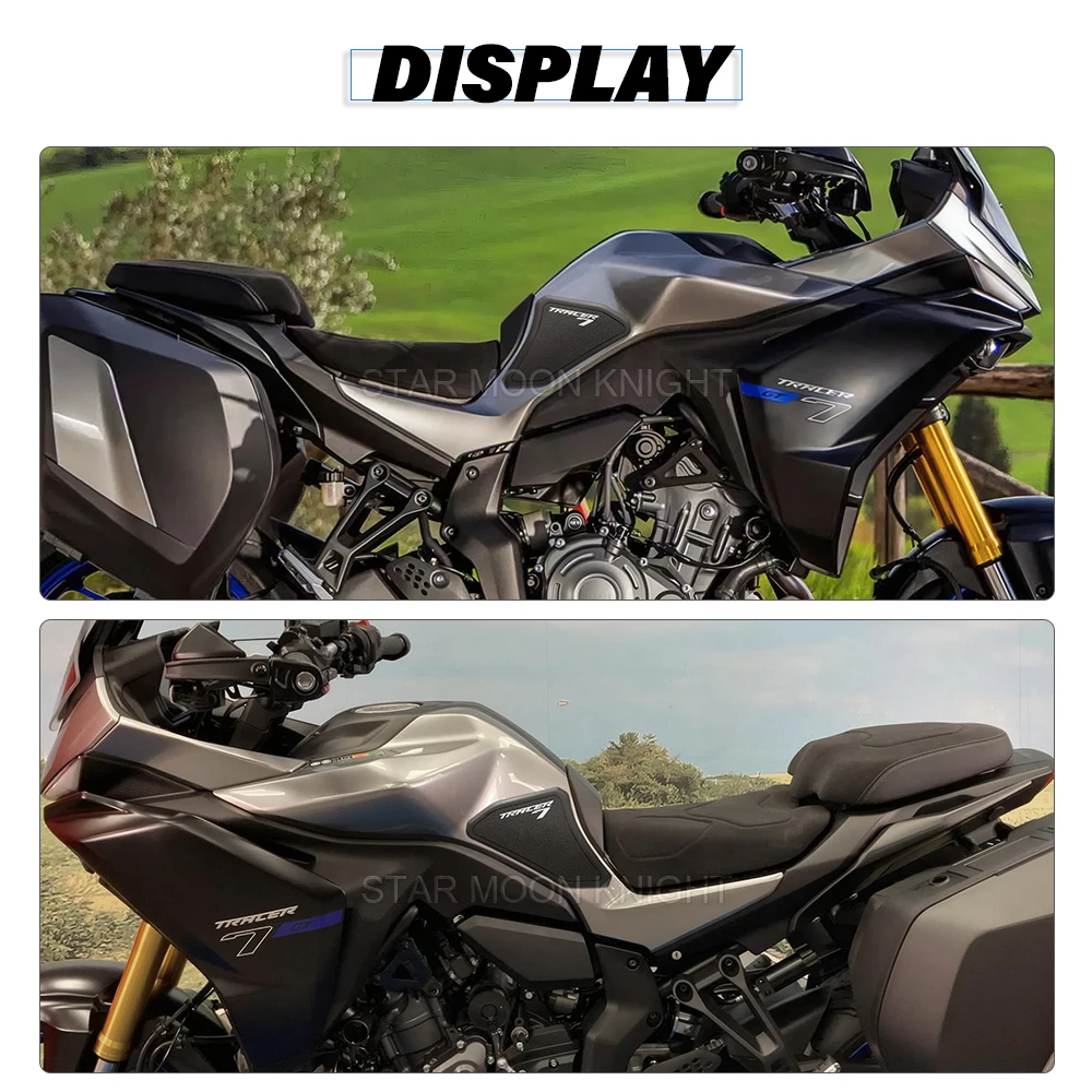 For Yamaha Tracer7 TRACER 7 GT 2025 2026 Motorcycle Rubber Tank Pad Sticker Side Tank Pad Anti Scratch Decal Non-slip Sticker view 5