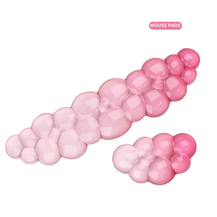 Ergonomic Cloud Wrist Support Keyboard Mouse Pad Cute Soft Non Slip Wrist Rest Mousepad Comfort Portable Desk Mat for Work Gamer