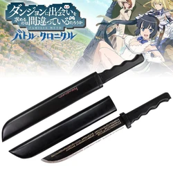 41cm Hestia Katana Dagger Anime DanMachi Sword Cosplay Prop Wooden Ninja Knife Real Size Japanese Katana Samurai Sabre Kid Toy