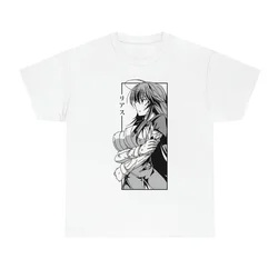 Japanese Anime Rias DxD Anime T-Shirt Manga Graphic Printed Short Sleeve Fashion Casual Men Women Large Size T shirt