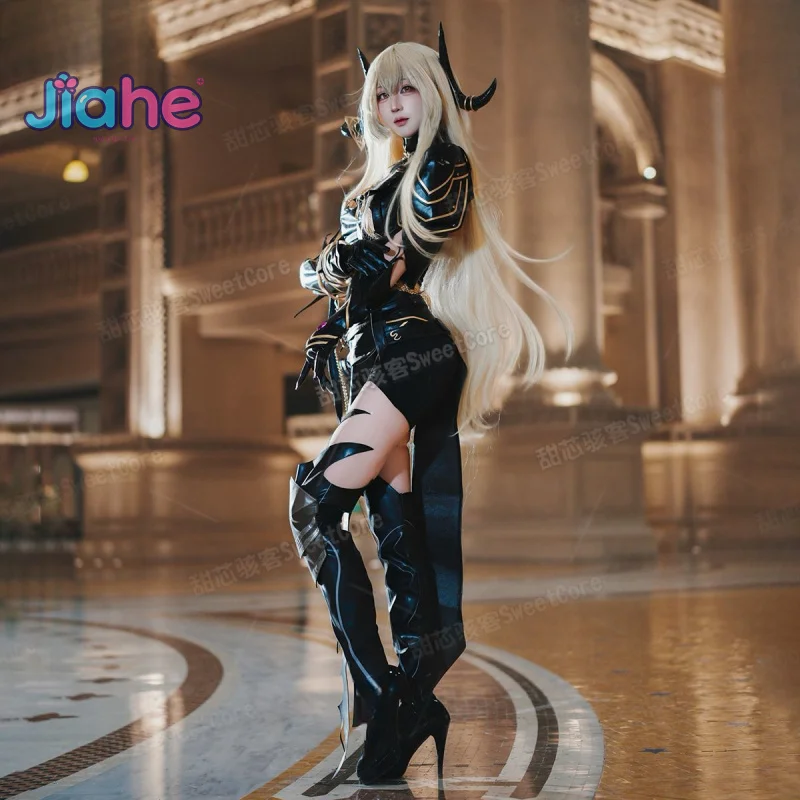 Sin Cosplay Costume Game Path to Nowhere High quality leather tops shorts cloaks gloves headwear, socks prop Halloween uniform