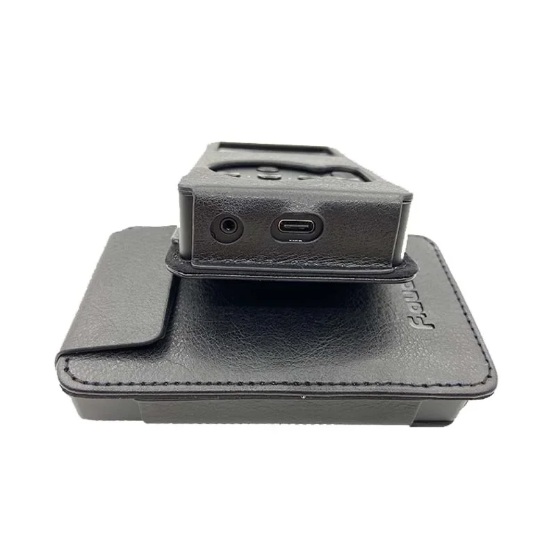 LUSYAHiFi custodia protettiva in PU nero per F.Audio FA4 HIFI DSD USB DAC Bluetooth ES9038Q2M lettore MP3