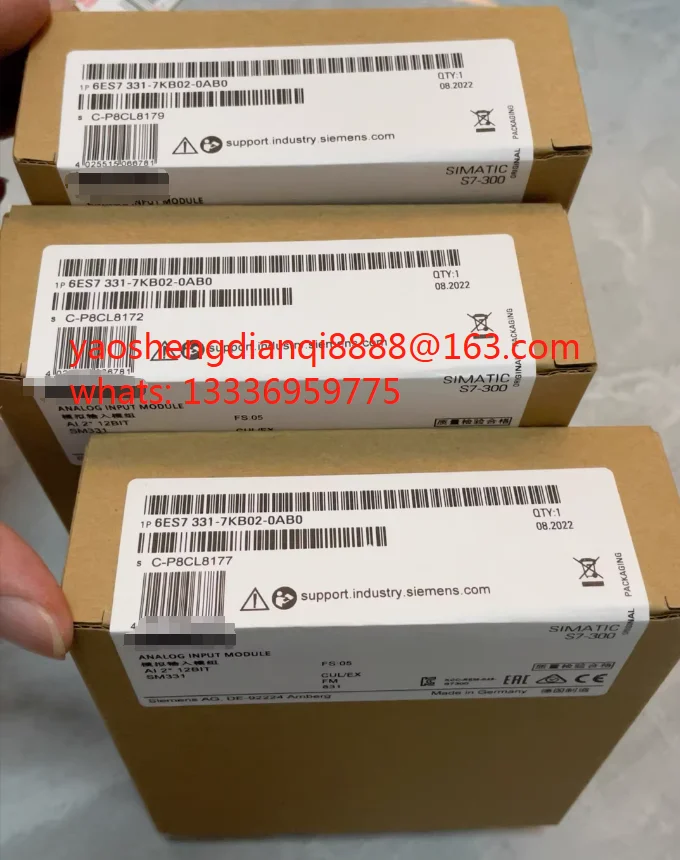 

Brand new sensor 6ES7331-7KB02-0AB0 One-year warranty
