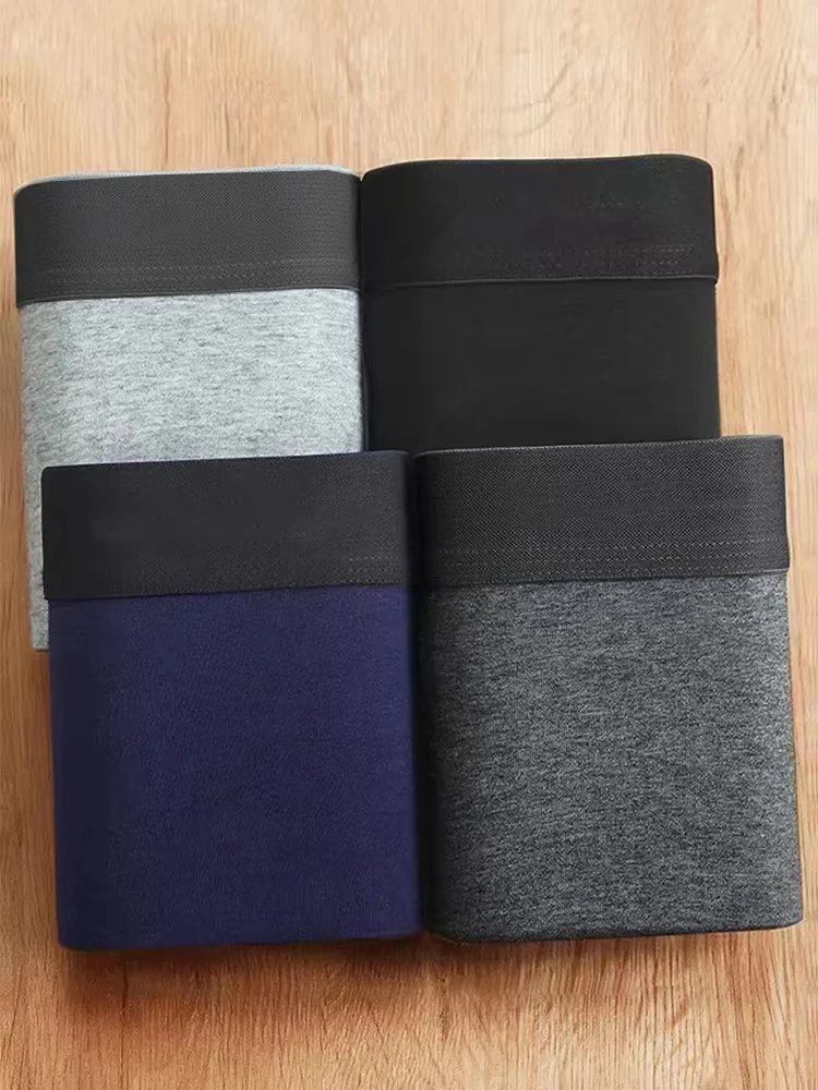 4-teiliges Herren-Unterwäsche-Set, mehrfarbig, Boxershorts, bequem und atmungsaktiv, modische Trend-Unterwäsche, Herren-Boxershorts