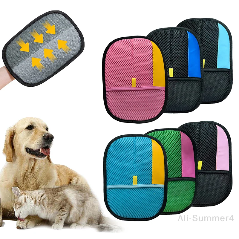 

Волшебная щетка для удаления шерсти домашних животных, очень толстые и прочные электростатические перчатки для ухода за кошками и собаками