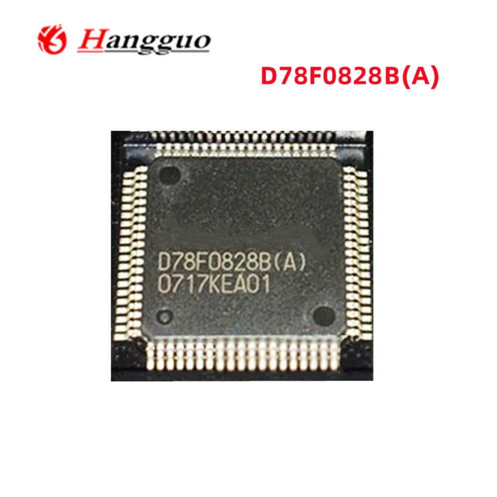 2PCS/Lot D78F0828A(A) D78F0828A  D78F0828B(A) QFP-80  CPU Chip  used in automobile instrumentation