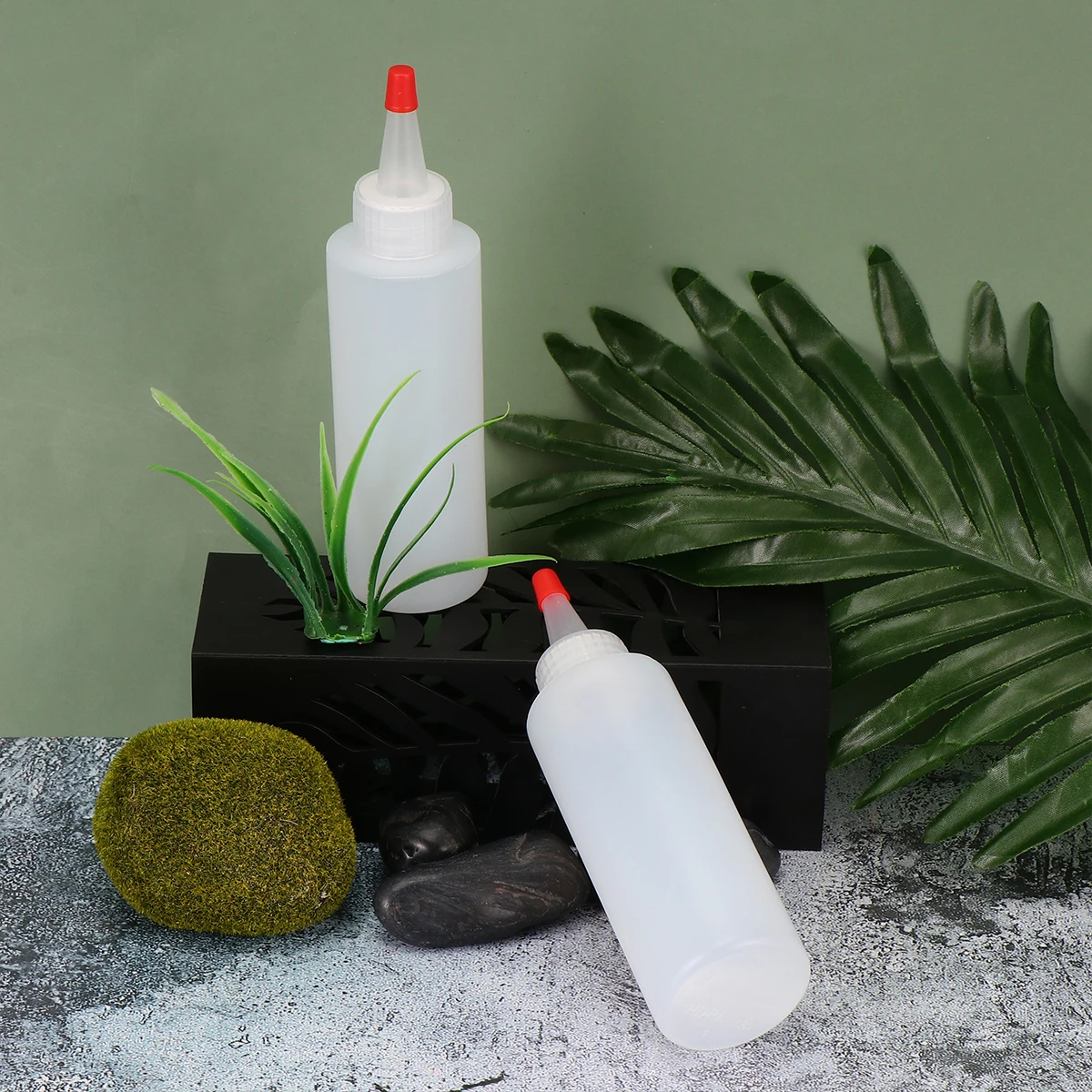 

20pcs 120Ml Plastic Pointed Mouth Squeeze Bottles Condiment Dispensers With Caps For Sauces Ketchup Mustard Salad Dressing Bbq