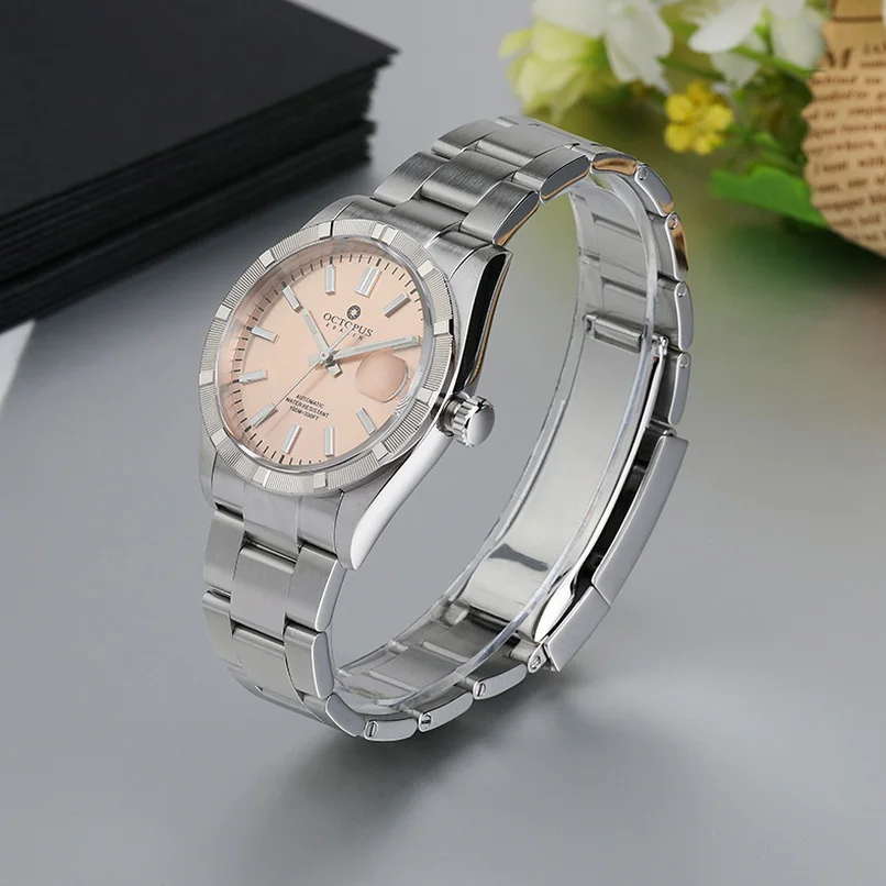 Octopus Men Automatic Watch 36mm Luxury Mechanical Wristwatch 10ATM Waterproof BGW-9 Luminous Sapphire Mirror PT5000 SW200