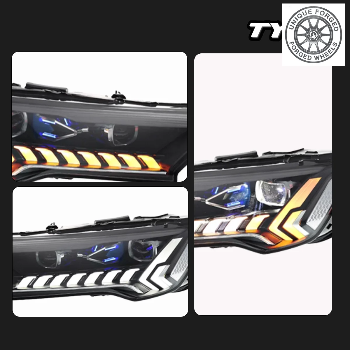 

BC Car For Q7 Headlight 2020-2024 Upgrade Modified to New DRL Dynamic Turn Signal LED Headlight Auto Accsori