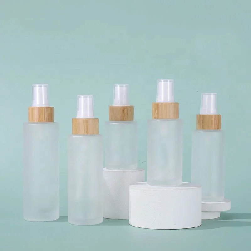 20ml 30ml 50ml 60ml 80ml 100ml 120ml Empty Fine Mist Perfume Spray Cosmetic Packaging Frosted Glass Essential Oils Travel Bottle