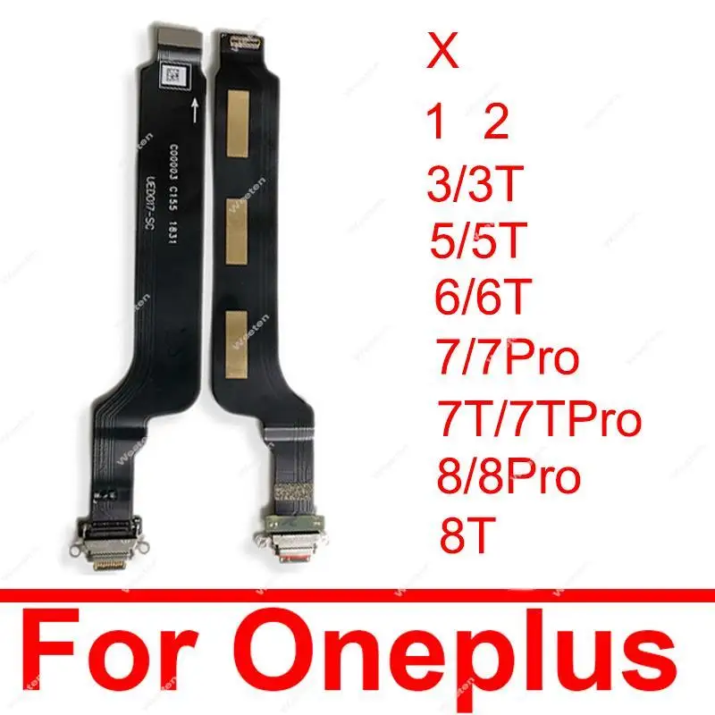 

USB Charging Flex Cable For Oneplus 1 2 X 3 3T 5 5T 6 6T 7 7T 8 8T Pro USB Charger Port Connector Flex Cable Replacement