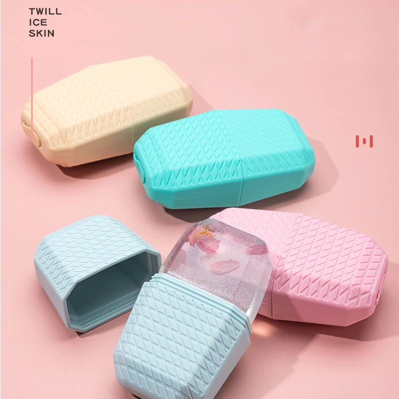 New Silicone Ice Compress Ice Grid Ice Compress Relieve Face Fatigue Firming Skin Ice Mask Cleanser Ice Roller Massage Tool