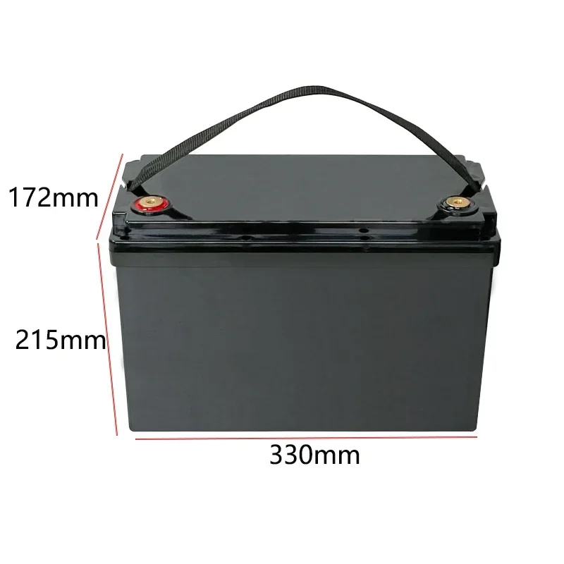 Screw Type 12/24V Battery Storage Box Case 50Ah 80Ah 90Ah 105Ah Lifepo4 Battery Solar Cells RV Yacht Battery Storage Plastic Box