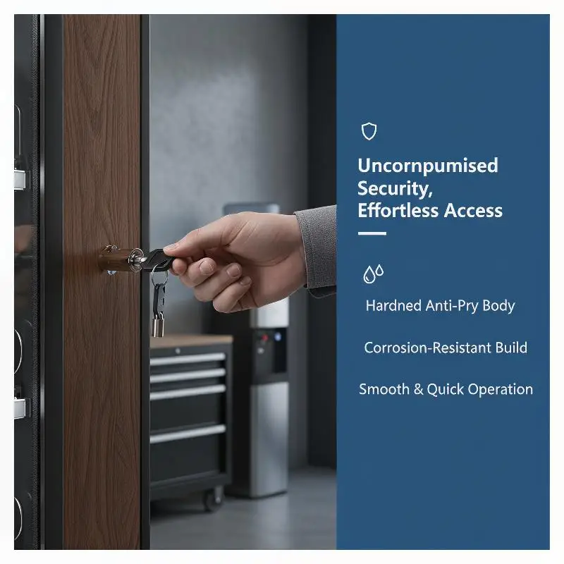 1 Set Keyed Alike System With Durable Tubular Keyway Design Universal Vending Machine Security Lock Kit