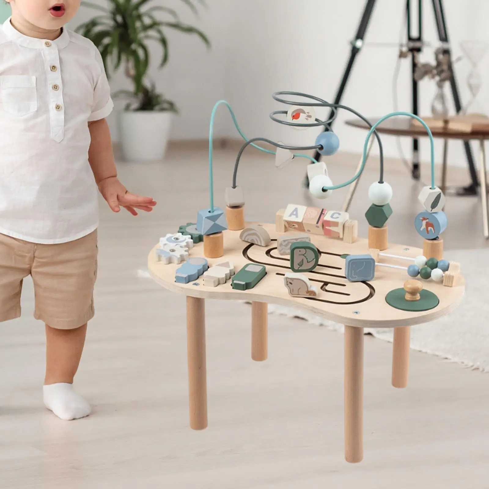 Kraal Doolhof Bord Speelgoed Puzzel Kralen Verjaardagscadeaus Cognitieve vaardigheden Kleurrijk