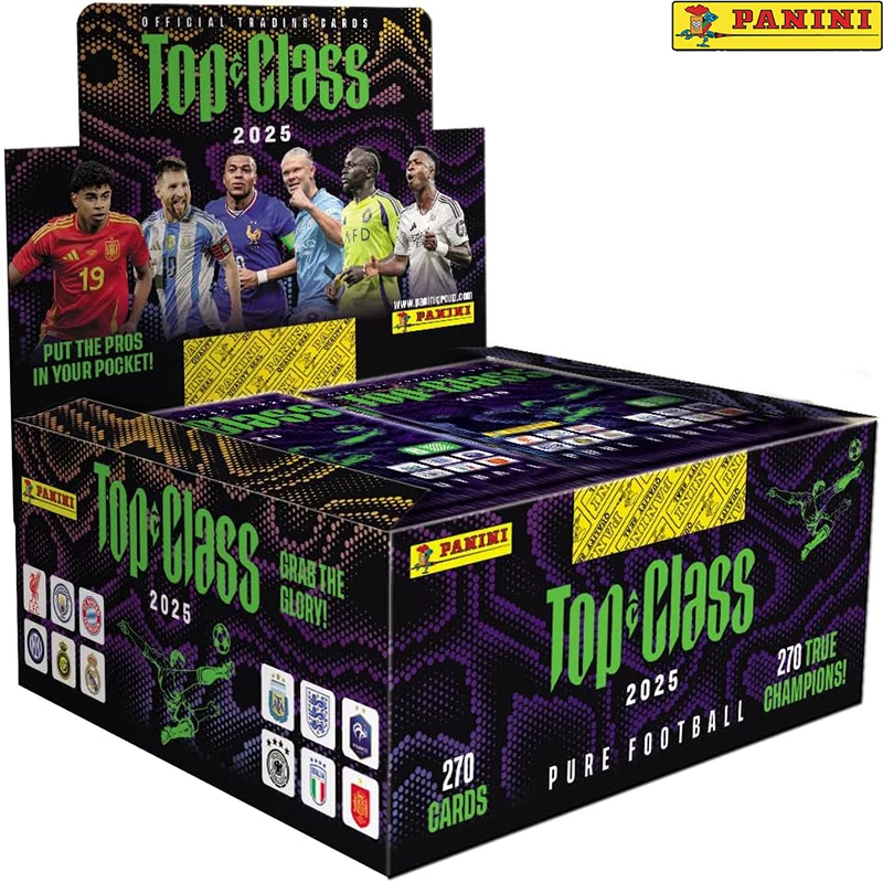soccer cards booster box 2025 Season PANINI Top Class Soccer Trading Cards Booster Pack - Limited  Edition Signature Ballsuperstar Collection Fan Gift