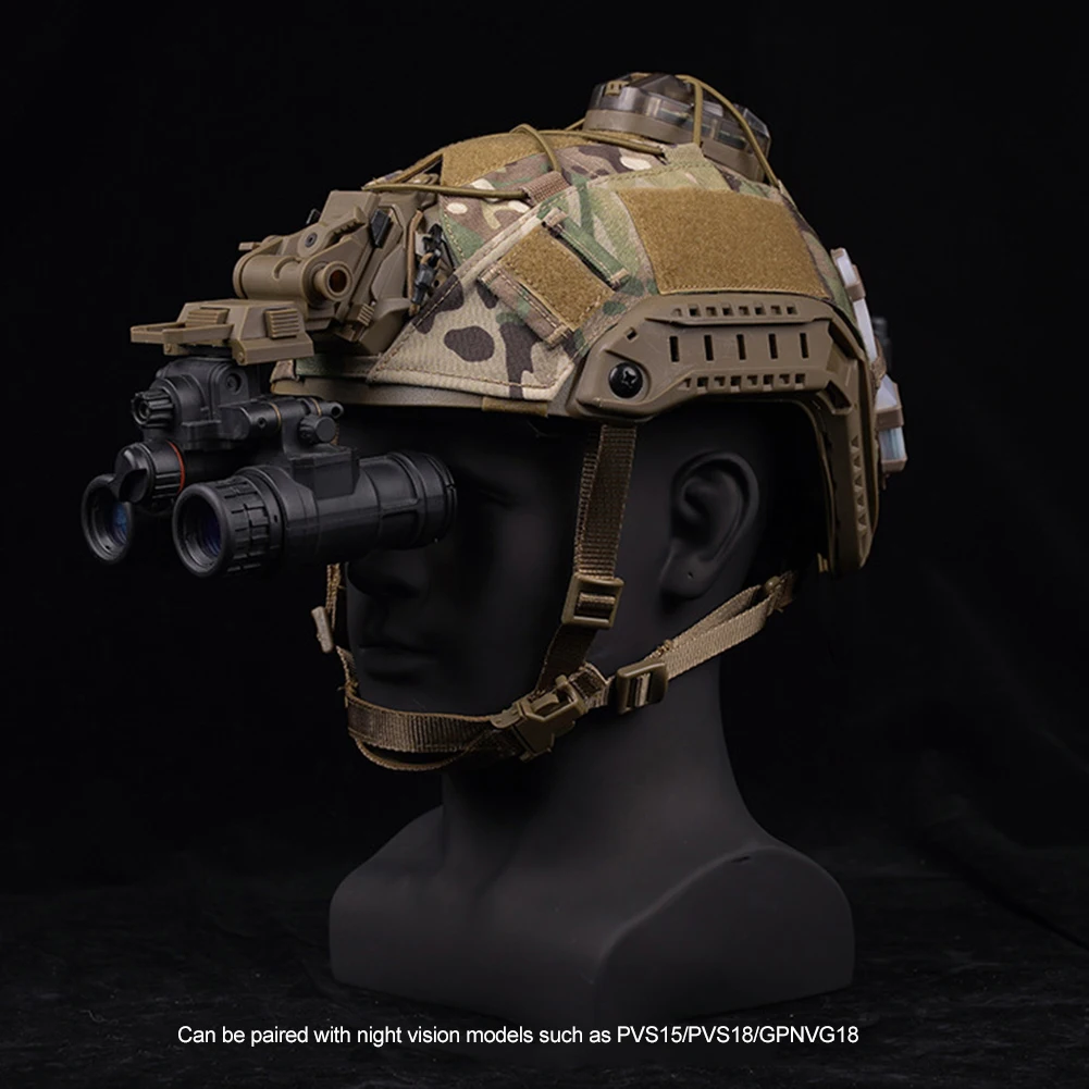 

L4G24 NVG Монтажный кронштейн Держатель Складной NVG Крепление для шлема Стент для шлема Нейлоновое крепление для шлема для PVS15 PVS18 PGPNVG18 Очки