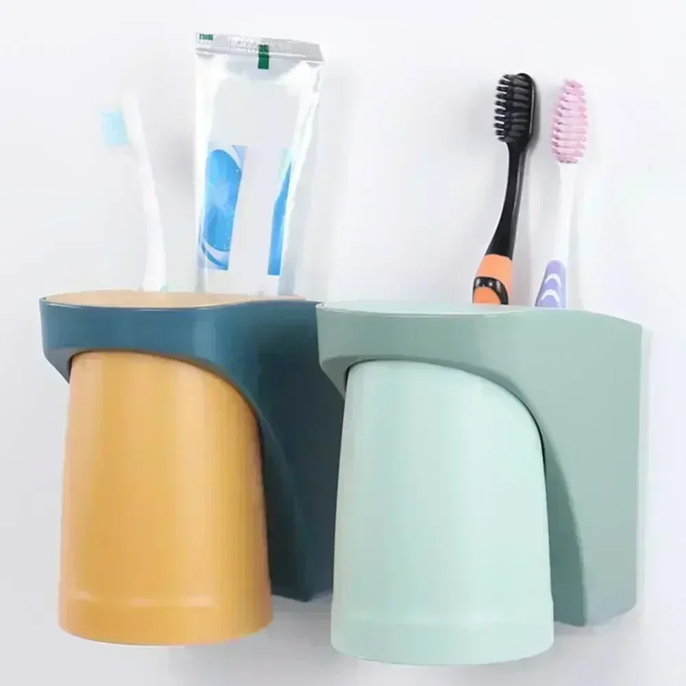 Creative Storage Solution For Bathroom Organization Space-Saving Rack Toothbrush Holder Ample Storage Space Magnetic Design
