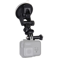 Suction Cup Camera Car Mount With Tripod Adapter and Phone Holder for GoPro Hero 13 12 11/10/9/8/7/6 Black DJI Osmo Action 3 4