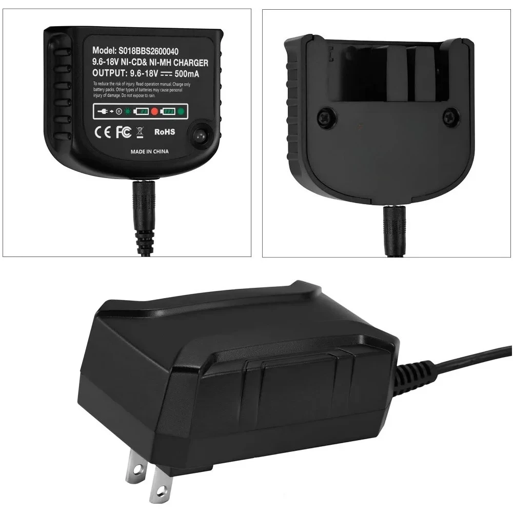 Suitable for Black&Decker charger can charge 9.6V-18V nickel battery S018BBS2600040
