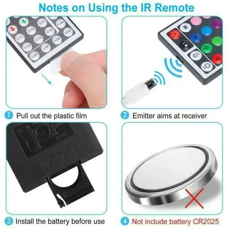 Light Strip Controller 4Pin RGB Light Strip Smart Home IR Bluetooth WIFI Remote Control 24keys 12V/5v for 2835/5050 RGB Strip