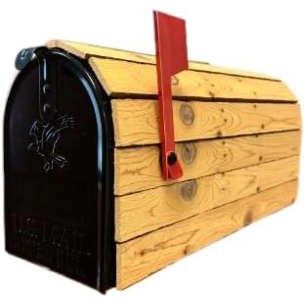 

Standard Thickness (1/2 Inch Thick Slats) Cedar-Wrapped Mailbox - (This is 1 of 3 Different Cedar-Wrapped mailboxes Manufacture)