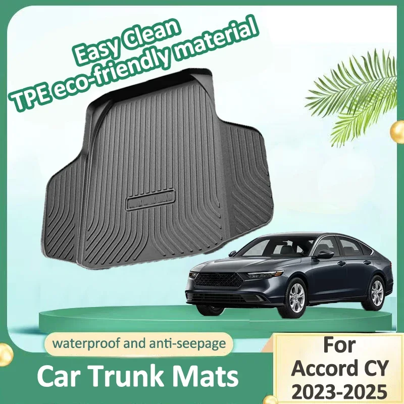 

Car Trunk Mat For Honda Accord 11th Gen CY 2023 2024 2025 Cargo Liners TPE Trunk Mats Boot Carpet Storage Protection Accessories