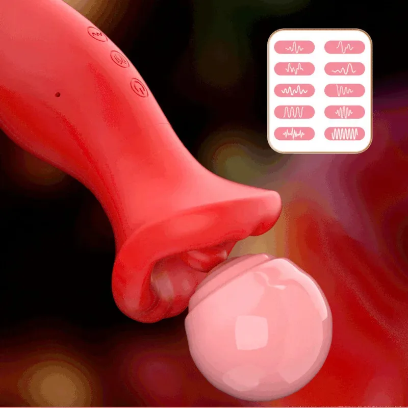 1 Women Sucking 3 Sex Toys Clitoris Licking Sex Tongue Female Stimulation Games Vibrator Toys In For Masturbator Adult Rose
