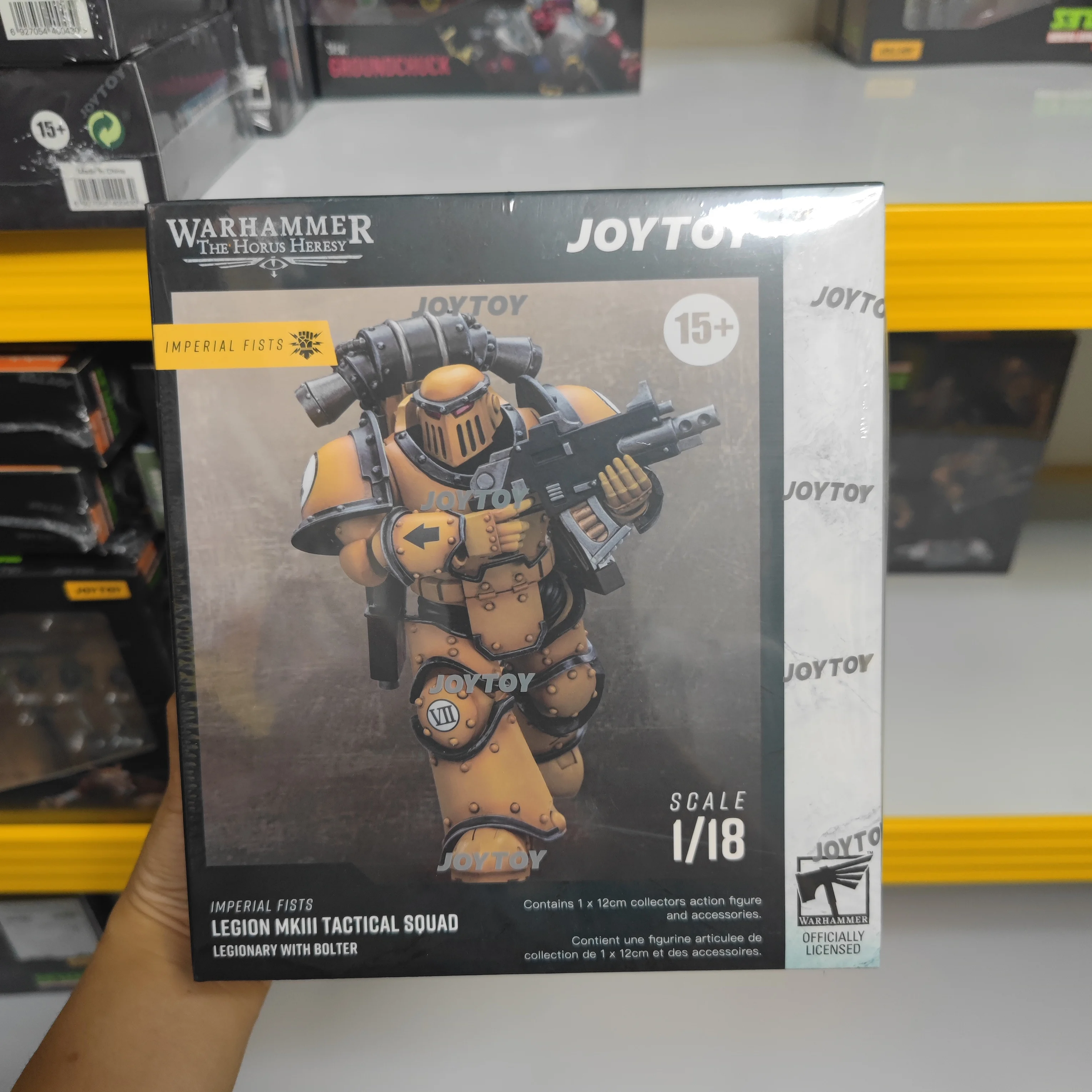 

【Доставка в течение 24 часов】Фигурка JOYTOY Warhammer 40K Imperial Fists Legion Mklll Despoiler Squad 1/18, модель 1/18