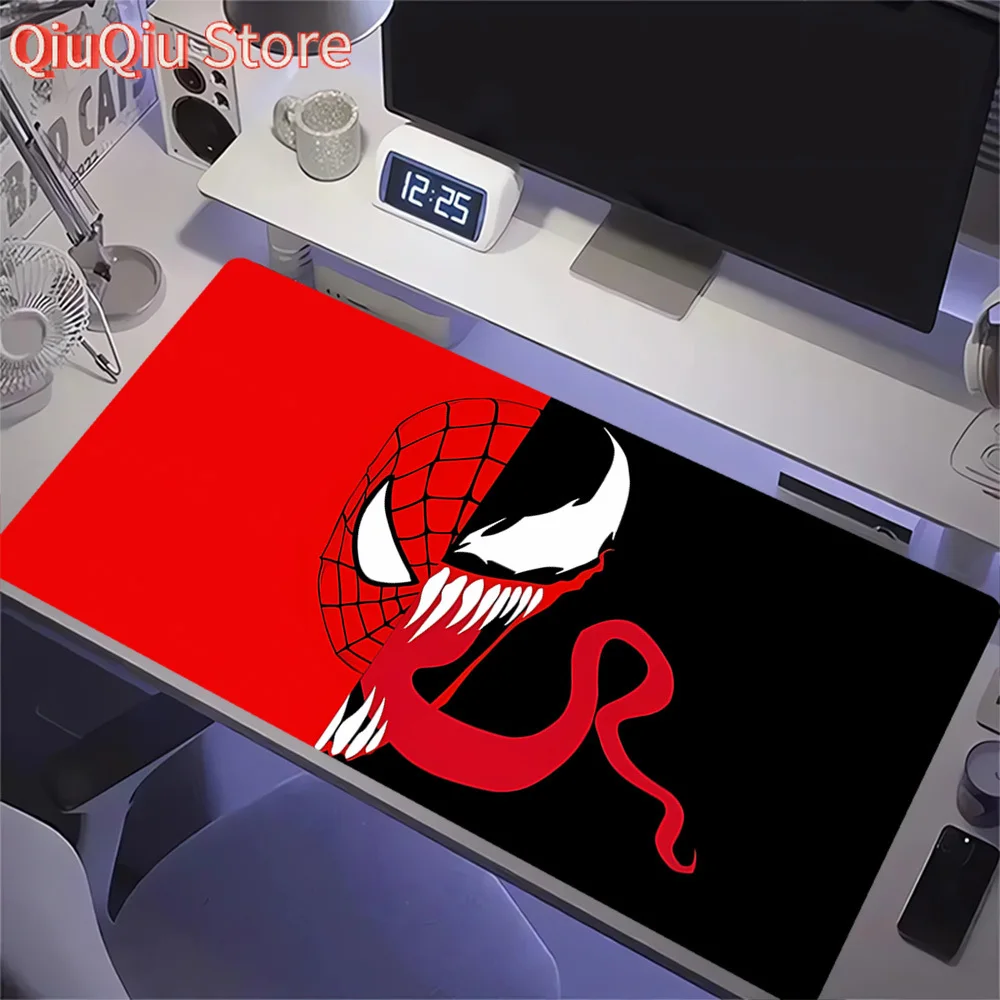 

Spider-Man vs Venom Split Design Gaming Mouse Pad & Desk Mat - Large Washable Surface, Durable Office & PC Setup for Gamers, Stu