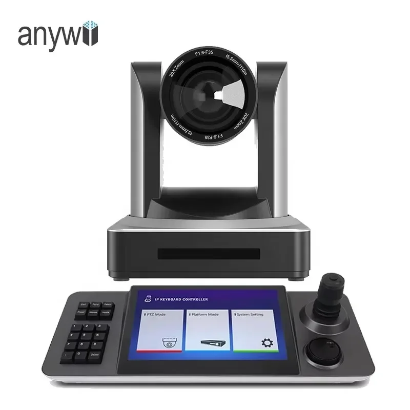 Anywii Touch Screen Ip Ptz Controller Livestream Church Broadcast Multi Camera Live Streaming SDI NDI PTZ Camera 30X ZOOM