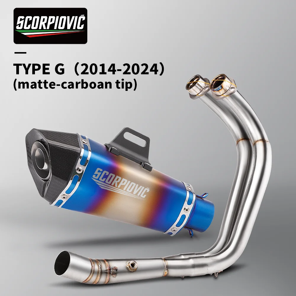 Geschikt voor MT-07 FZ-07 2014 - 2024 TRACER 7/GT TRACER 700/GT motorfiets uitlaatsysteem pakket