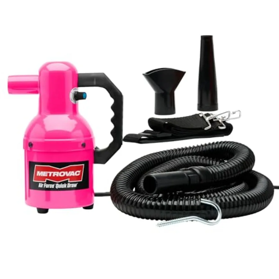 

Quick Draw Compact Pet Dryer - Dog Grooming Vacuum - Hot Pink and Variable Speed