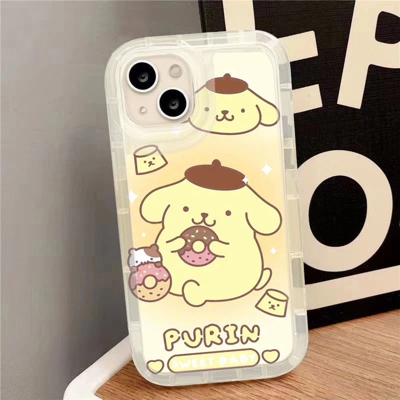 سانريو كورومي سينامورول حافظة هاتف شفافة لهاتف سامسونج جالاكسي S24 S25 Ultra S23 S22 Plus S21 S20 FE A15 A35 A55 A54 5G #6