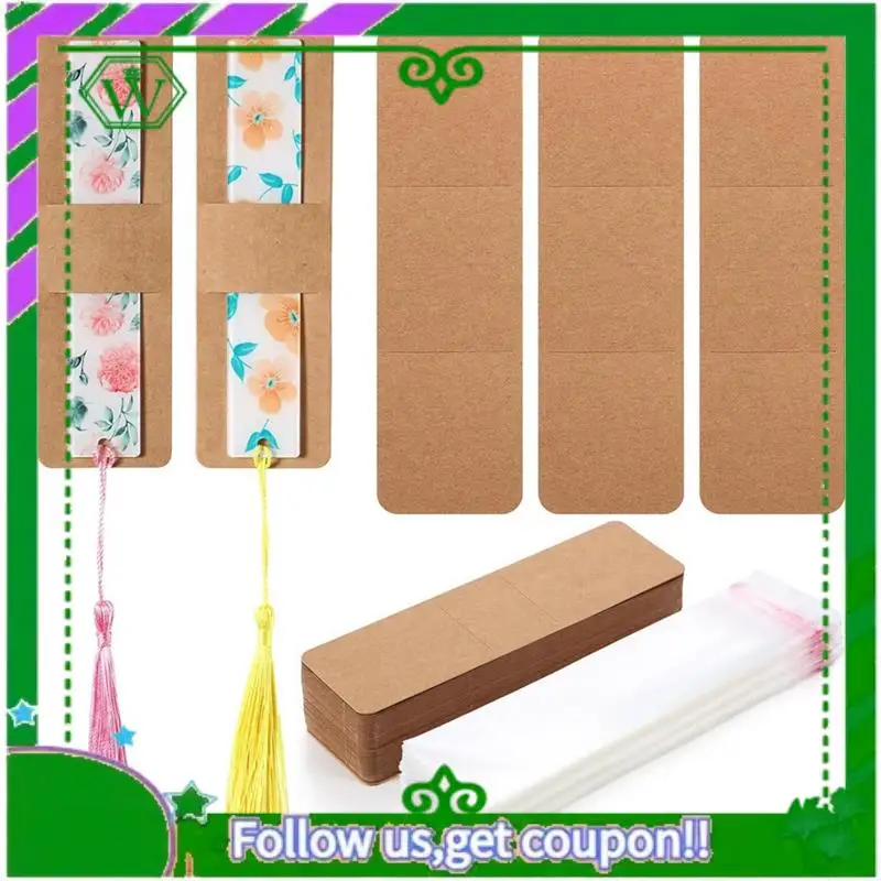 

Надежный-200 шт. набор держателей для закладок, крафт-рукава для закладок, прозрачная самоклеящаяся сумка, пустая крышка для закладок «сделай сам», простая в использовании