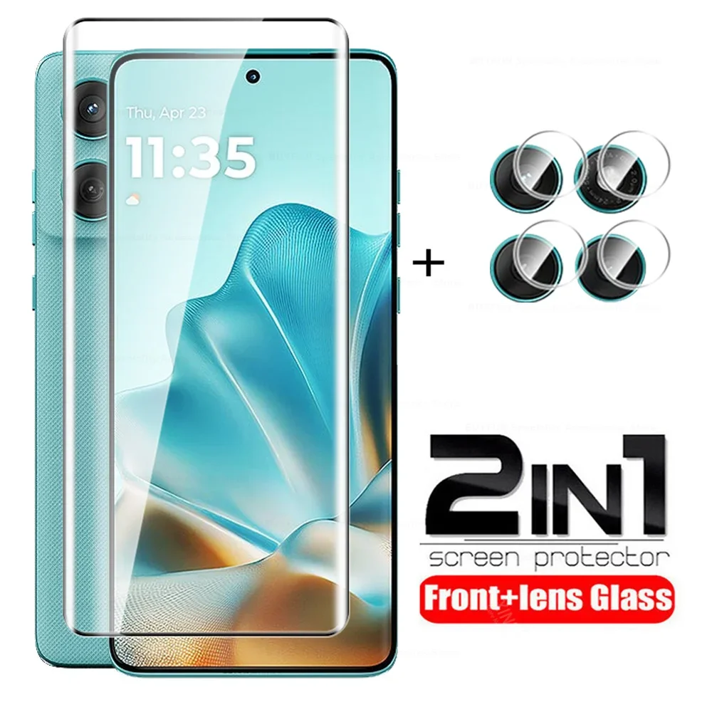 

Edge60Fusion Glass 2In1 Screen Protector For Motorola Edge 60 Fusion 60Fusion Lens Glass Moto Edge60 Fusion 5G Tempered Glass