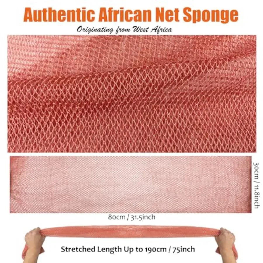 African Net Sponge Authentic Real African Exfoliating Net Bath Sponge Wash Cloth Exfoliating Washcloth African Net Cloth Body S