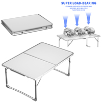BRIEFNESS Folding Picnic Camping Table,Aluminium Lightweight Foldable Outdoor Garden Backyards BBQ Portable Table.