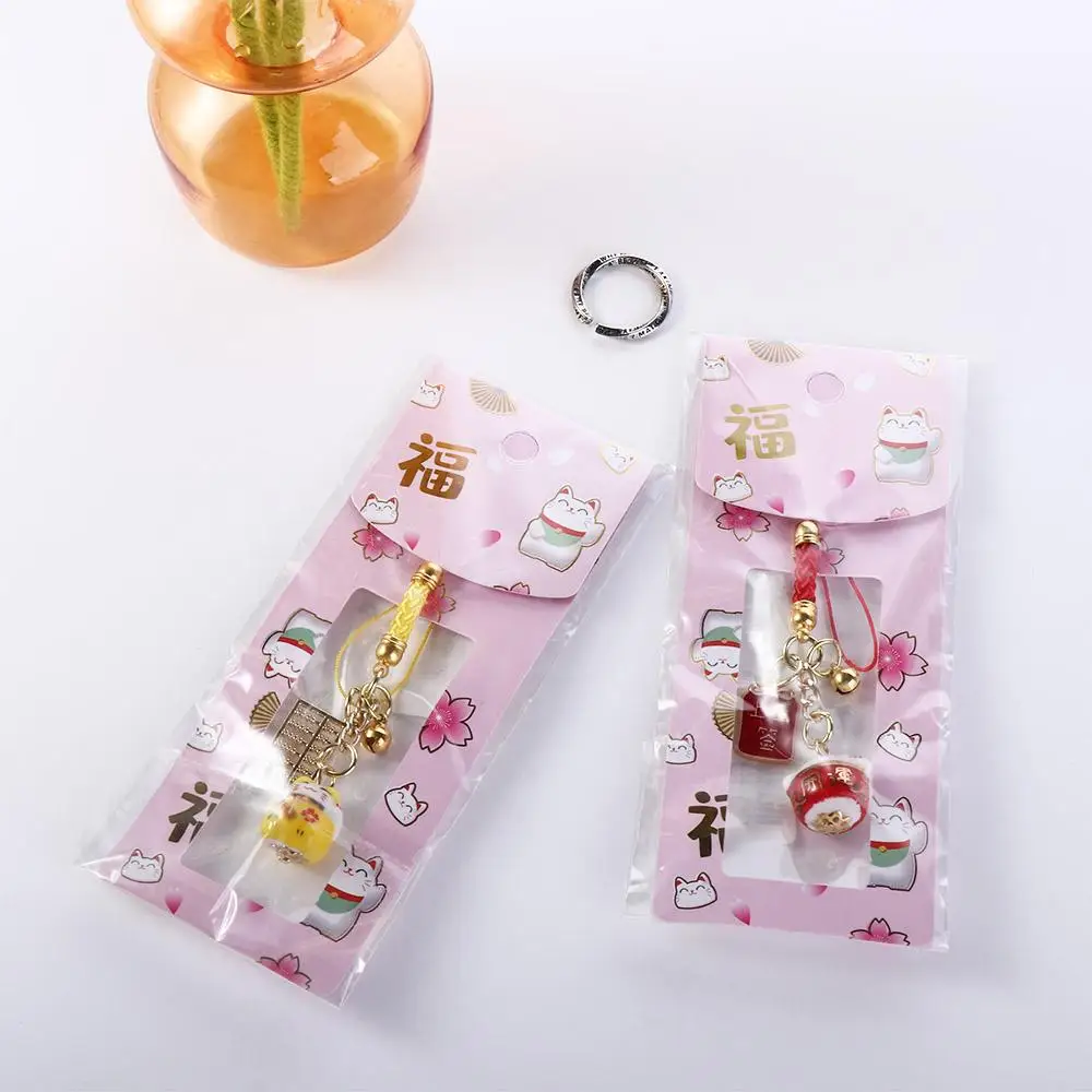 Kawaii Japanese Charm Phone Lanyards Funny Children's Gifts Bag Pendant Bag Accessory Cute Key Chain Korean Style Key Ring